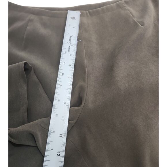 J. Jill Stretch Pants Women's Sz 16 Mocha Brown Straight Wide Leg Casual Pants - Picture 5 of 9
